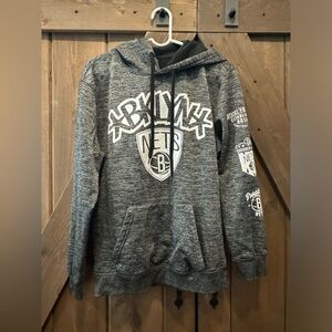 Brooklyn Nets grey and white hoodie #nba size medium